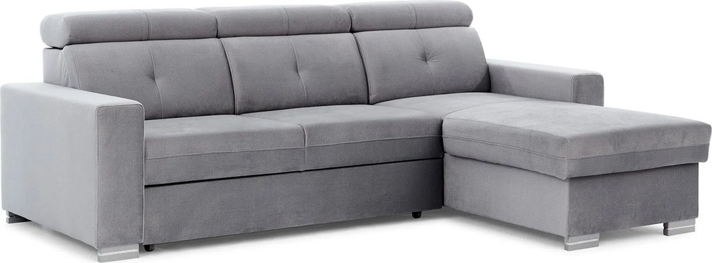 Colțar lemn masiv Extensibil Fiona 247x176cm Ladă Depozitare Personalizabil