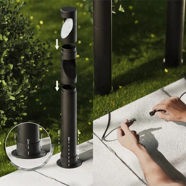 SET 3x lampă LED de exterior Philips GARDENLINK DESI LED/1,5W/230V 2700K IP44