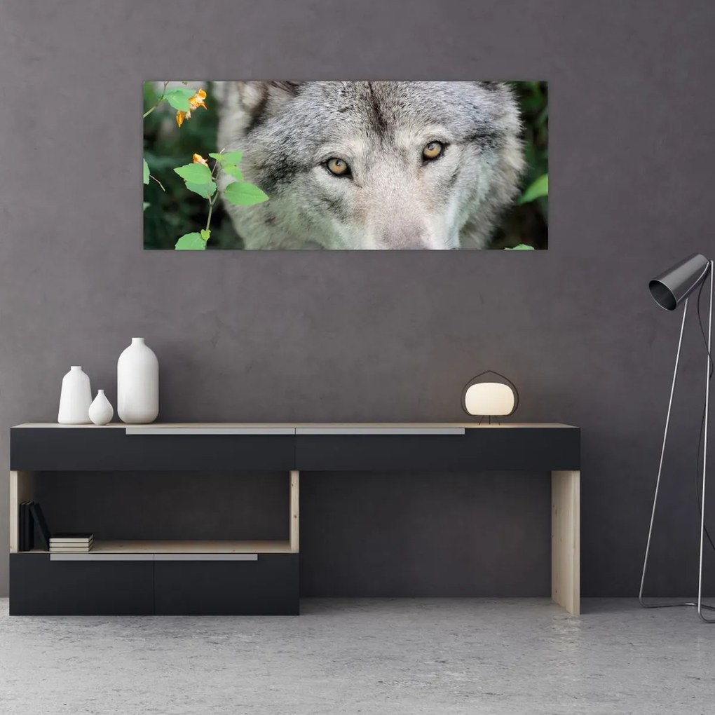 Tablou - Portret de lup (120x50 cm)