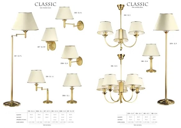 Jupiter 207A - CL P - Lampadar CLASSIC 1xE27/60W/230V