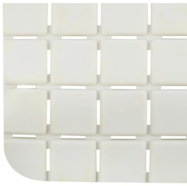 Spirella Covor de duș antiderapant QUADRO Premium,alb, 54 x 54 cm