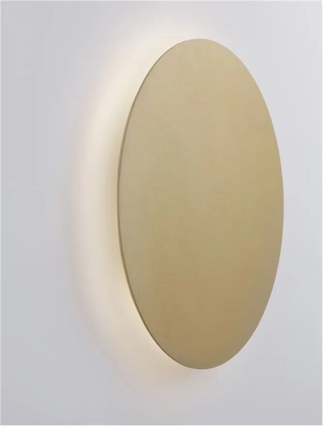 Aplica LED de perete design ambiental CYRCLE 30cm aurie