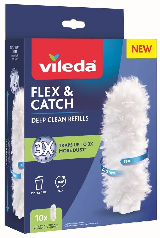 Set de rezerve pentru pămătuf de praf 10 buc. Flex&amp;Catch – Vileda