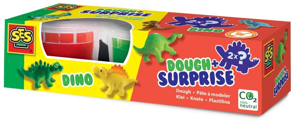 Plastilina colorata pentru copii cu dinozauri surpriza