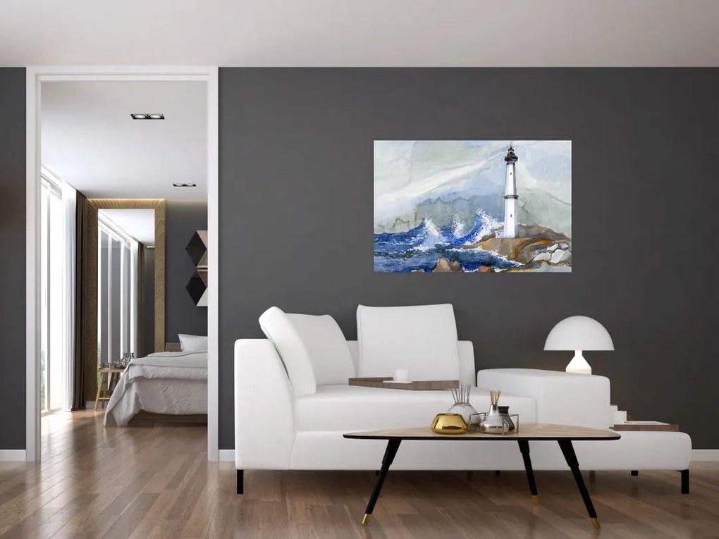 Tablou cu pictura farului (90x60 cm)