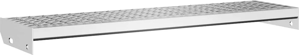 vidaXL Treaptă tip grătar, 90x24x7 cm, oțel galvanizat