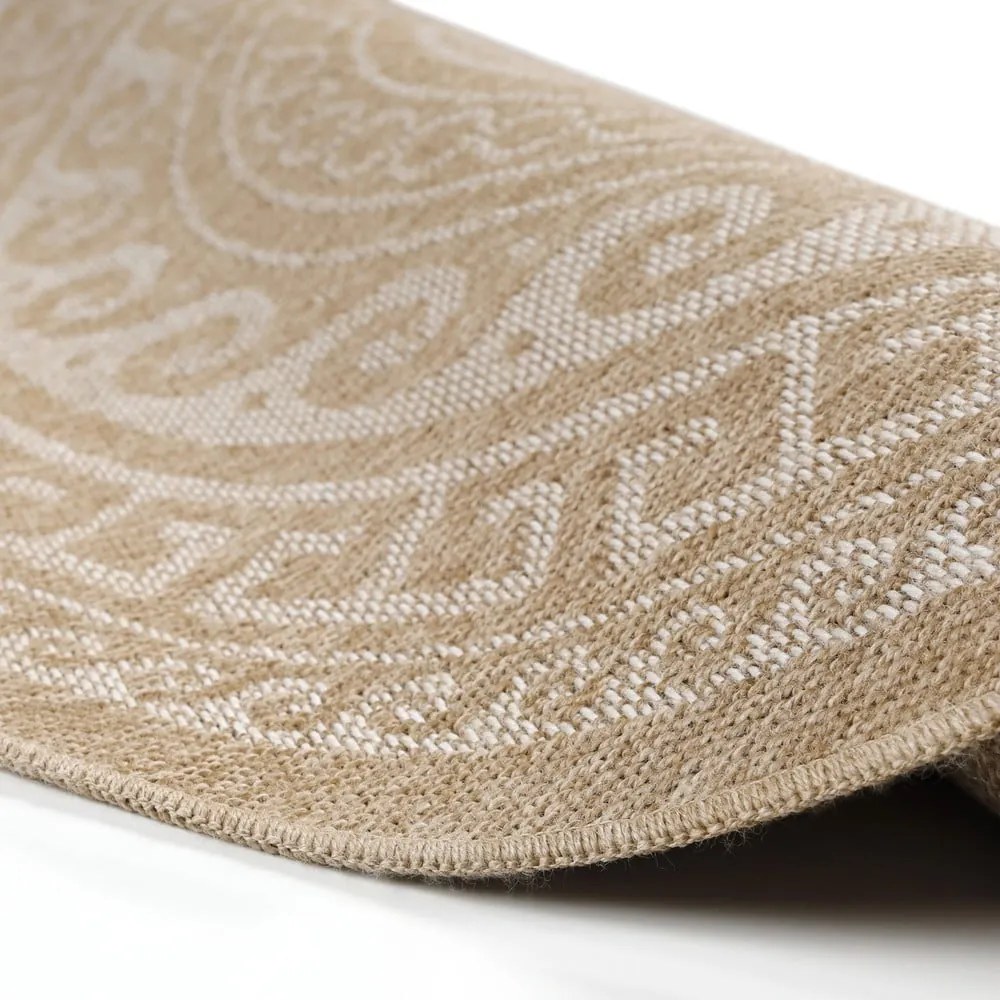 Covor de exterior bej rotund ø 80 cm Comilla – Ayyildiz Carpets