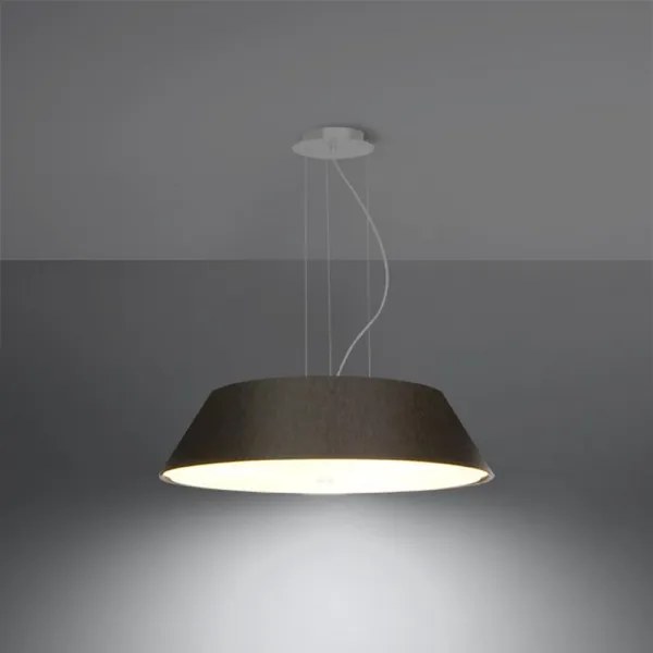 Lustră pe cablu VEGA 5xE27/60W/230V d. 60 cm neagră Sollux SL.0766