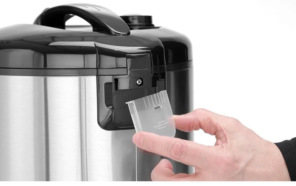 Aparat de gătit orez negru/argintiu – Hendi