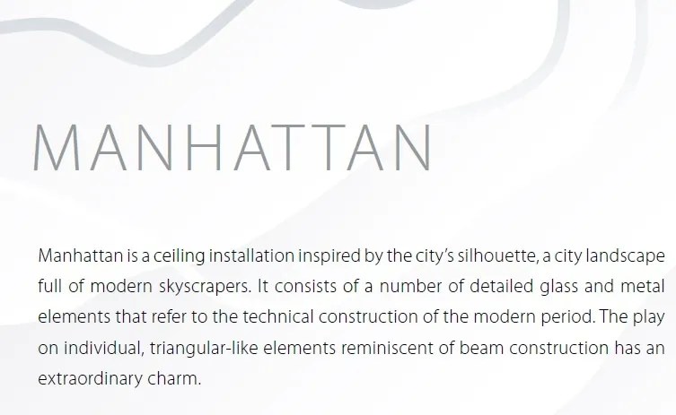 Lustra LED moderna design LUX cristal MANHATTAN 05 – I