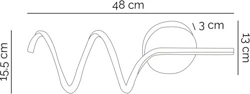 Aplică LED ONLI TWIST LED/6W/230V 4000K negru