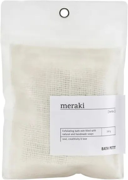 Săculeț cu săpun pentru exfoliere Meraki Herbs, 140 g
