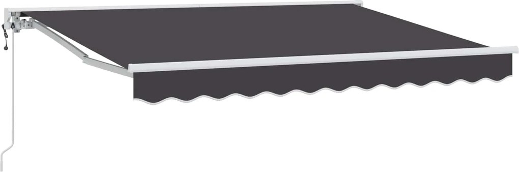 vidaXL Cort electric retractabil Antracit 3 x 2,5 m