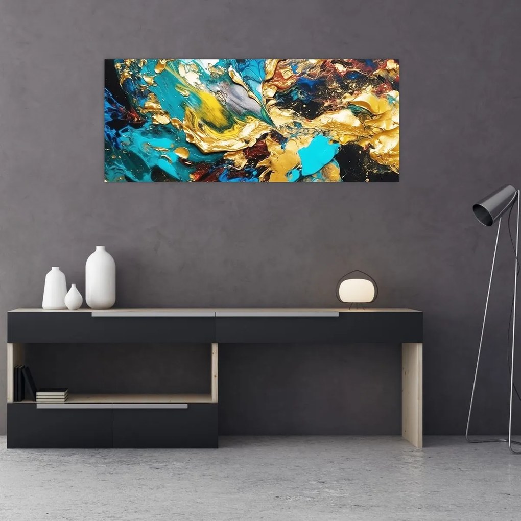 Tablou - Pictură în ulei texturată (120x50 cm)