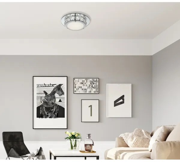 Globo 49356 - LED Plafoniera MARGO 1xLED/12W/230V