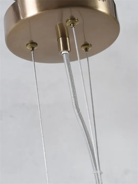 Lustra design minimalist cu 3 surse de lumina Cannes gold, S