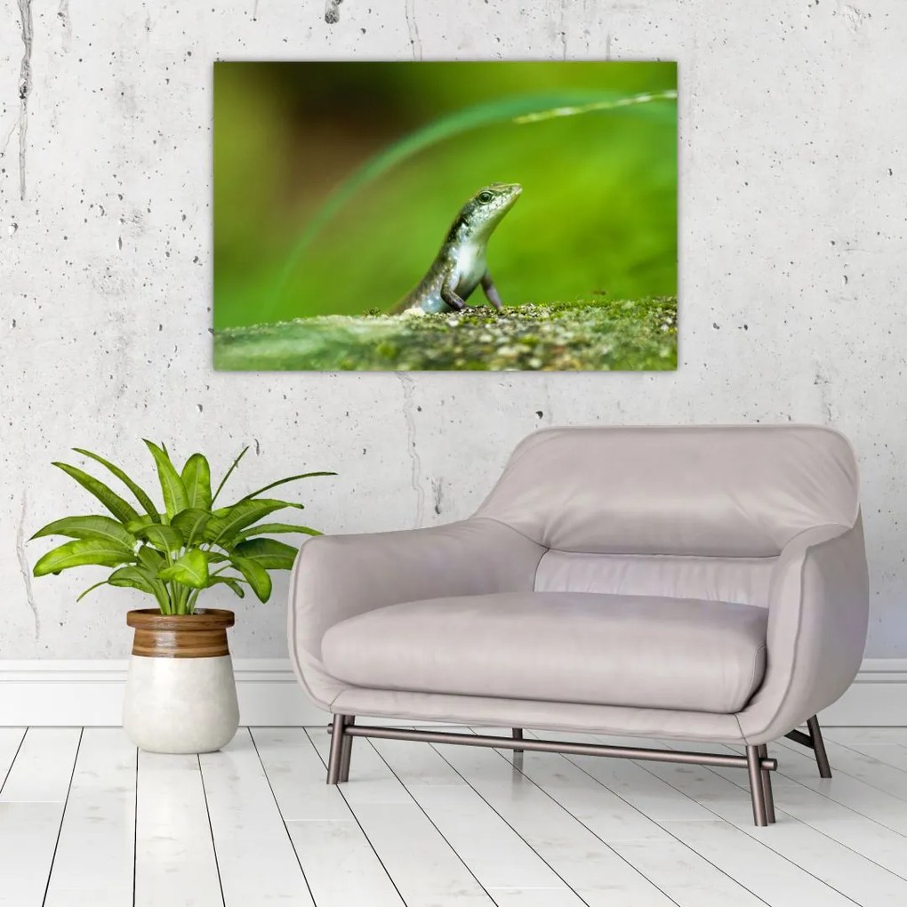 Tablou cu șopârlă (90x60 cm)
