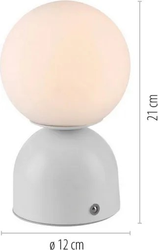 Schöner Wohnen 19218-16 - Lampă de birou LED dimabilă RUDI LED/1,2W/5V, albă