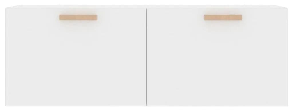 Dulap de perete, alb extralucios, 100x36,5x35 cm lemn prelucrat 1, Alb foarte lucios