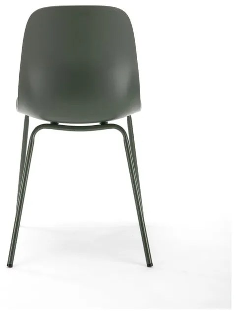 Scaun de dining verde din plastic Whitby – Unique Furniture