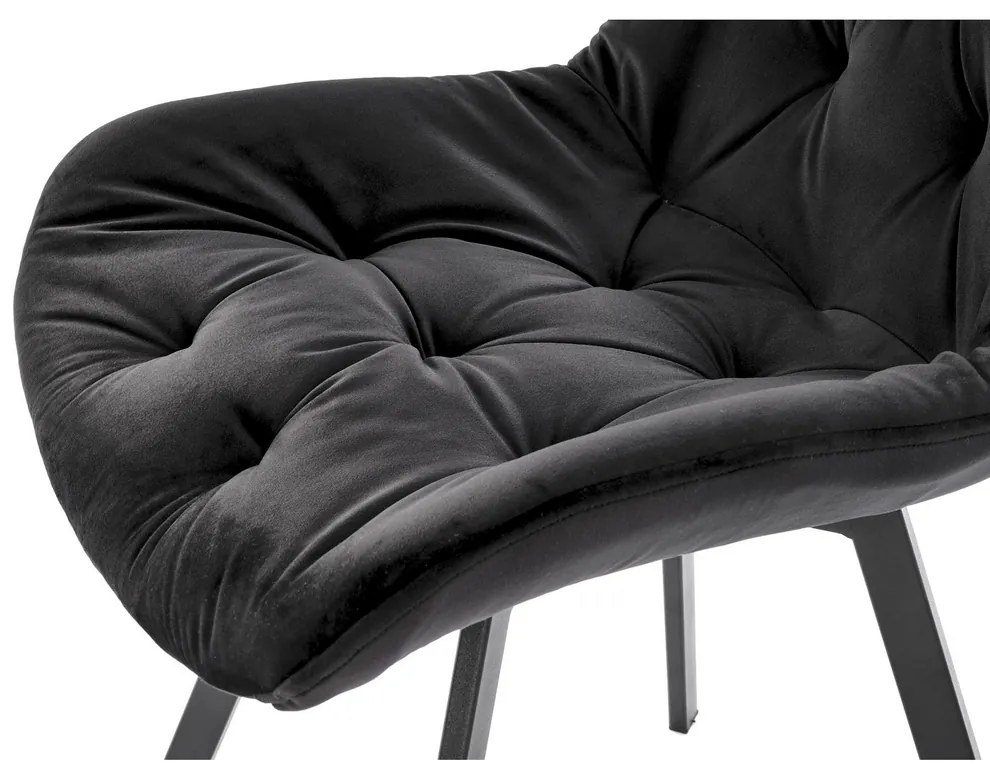 Scaun de bucaterie Ollie, negru