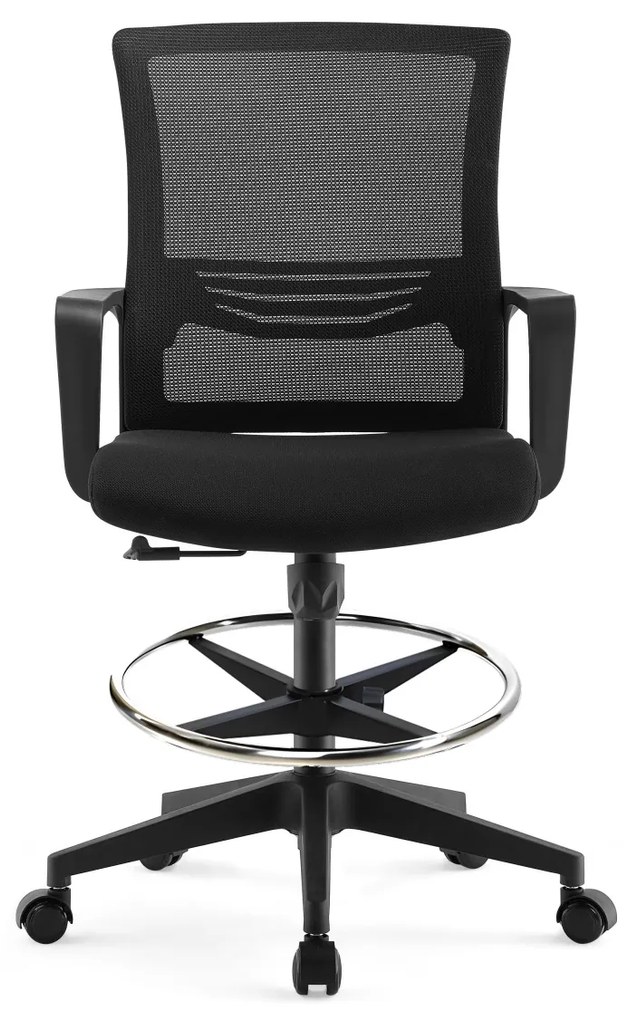 ErgoDynamic Emma Black scaun inalt de birou cu suport picioare si roti cu franare la presiune!!