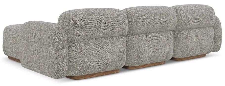 Colțar modular gri (cu colț variabil) Ailani – Makamii