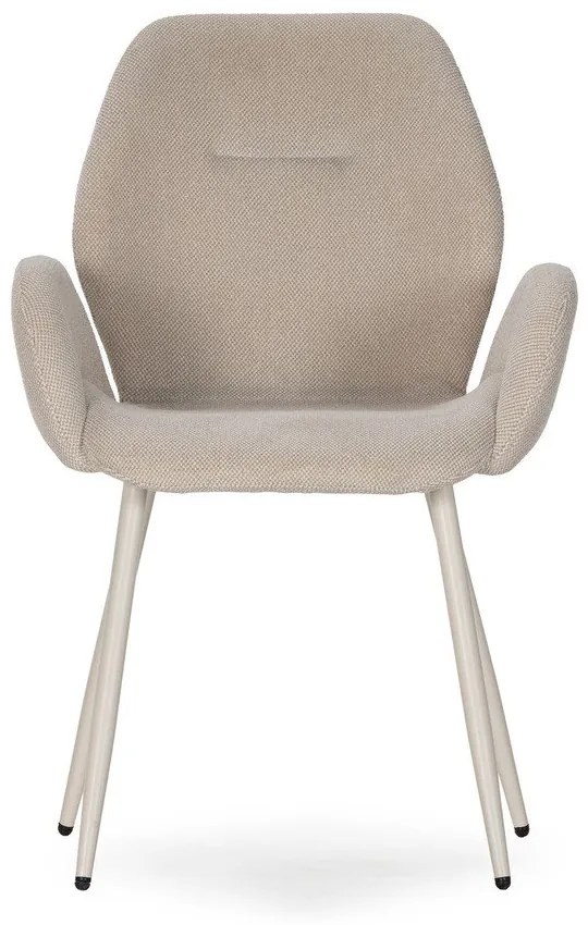 Set de scaune de sufragerie bej 2 buc. tapițat Ansu – Marckeric