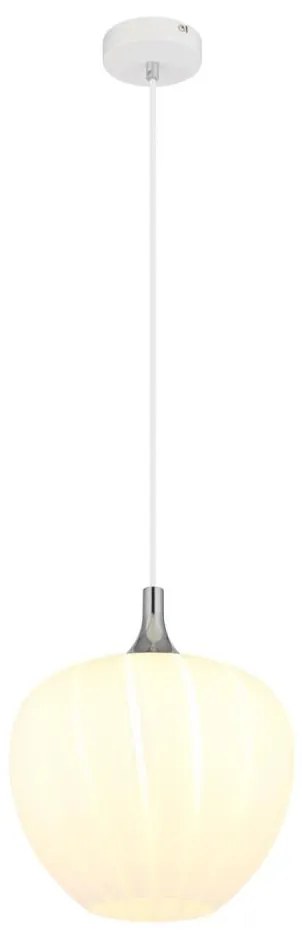 Lustră pe cablu Globo 15548H1W MAXY 1xE27/60W/230V d. 29 cm alb