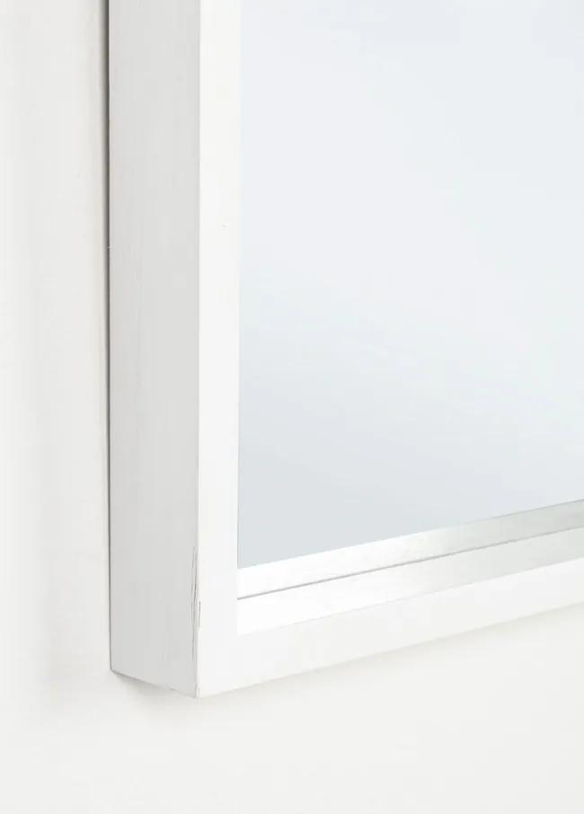 Oglindă patrata cu rama alba, 52x52, Tiziano Yes