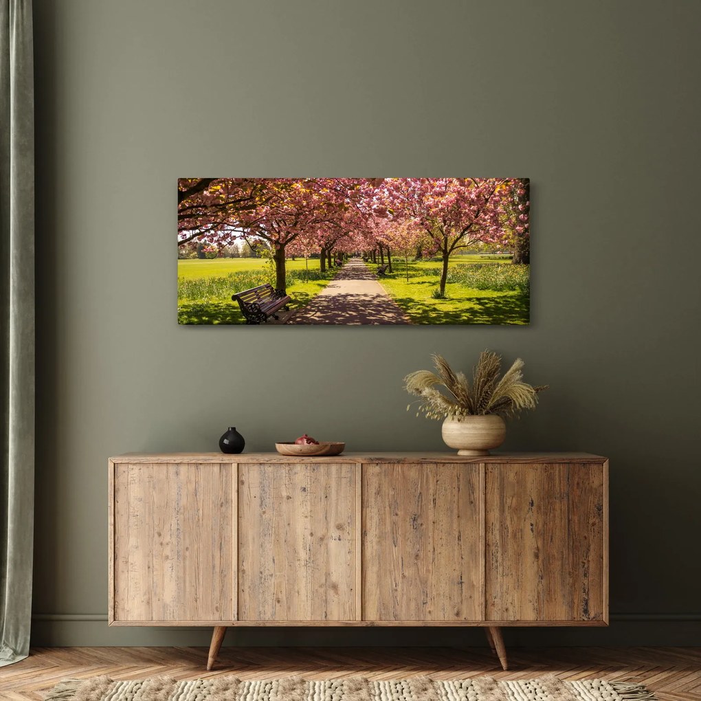 Tablou - livada cu cireși (120x50 cm)