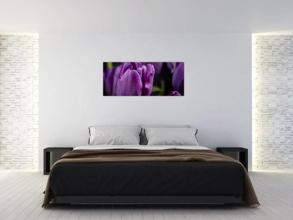 Tablou cu flori de lalele (120x50 cm)