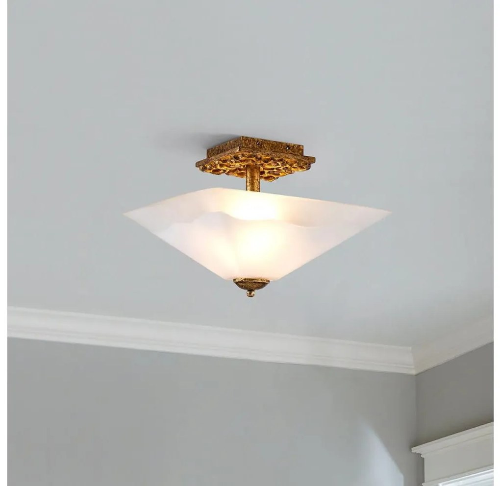 Flambeau STAR-F-S-DG - Plafonieră STAR, 2xE27/40W/230V, finisaj cupru