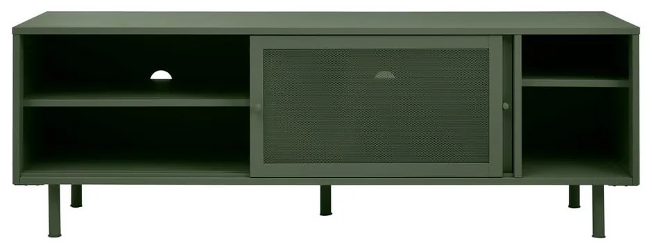 Comodă TV verde-închis din metal 160x55 cm Veep – Unique Furniture