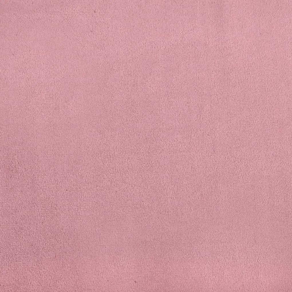Taburet, roz, 60x50x41 cm, catifea Roz, 60 x 50 x 41 cm