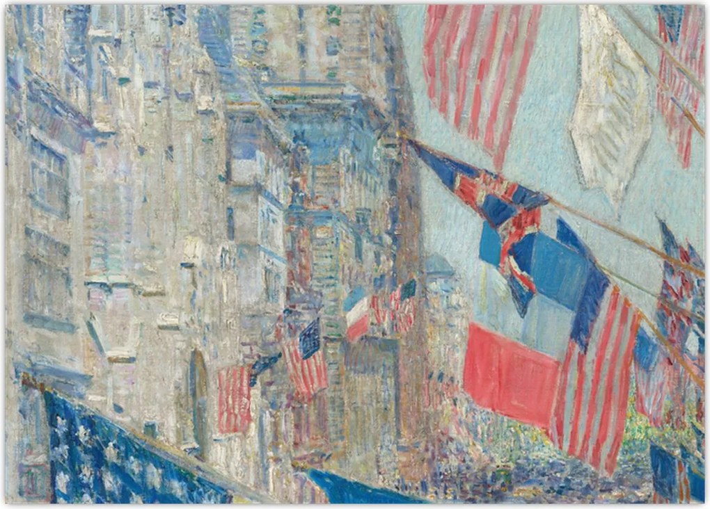 Tablou - Childe Hassam, Allies day, reproducere (70x50 cm)