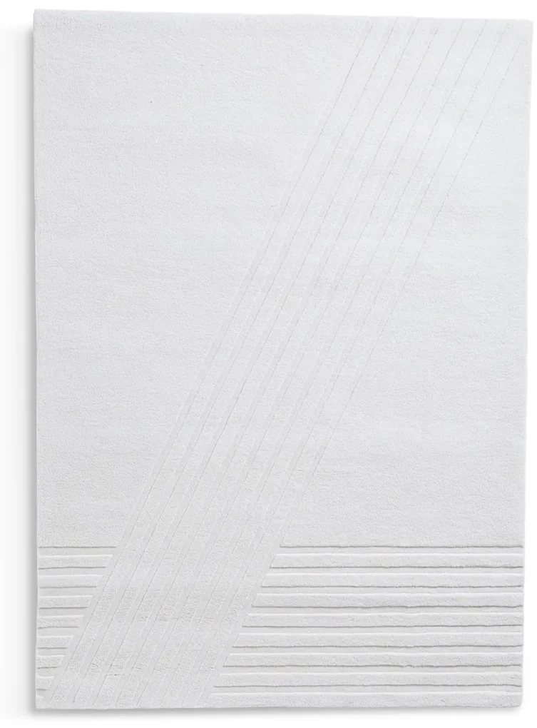 Covor Kyoto alb, mai multe dimensiuni - Woud Dimensiuni: 240 x 170 cm