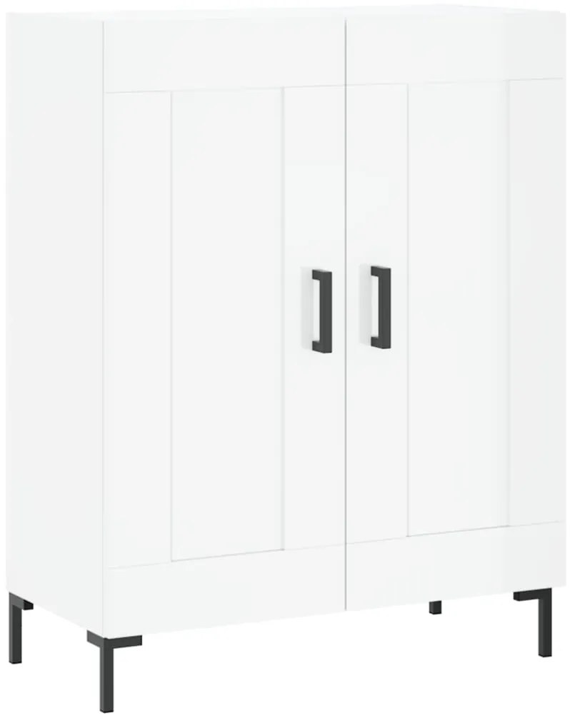 830198 vidaXL Servantă, alb extralucios, 69,5x34x90 cm, lemn compozit