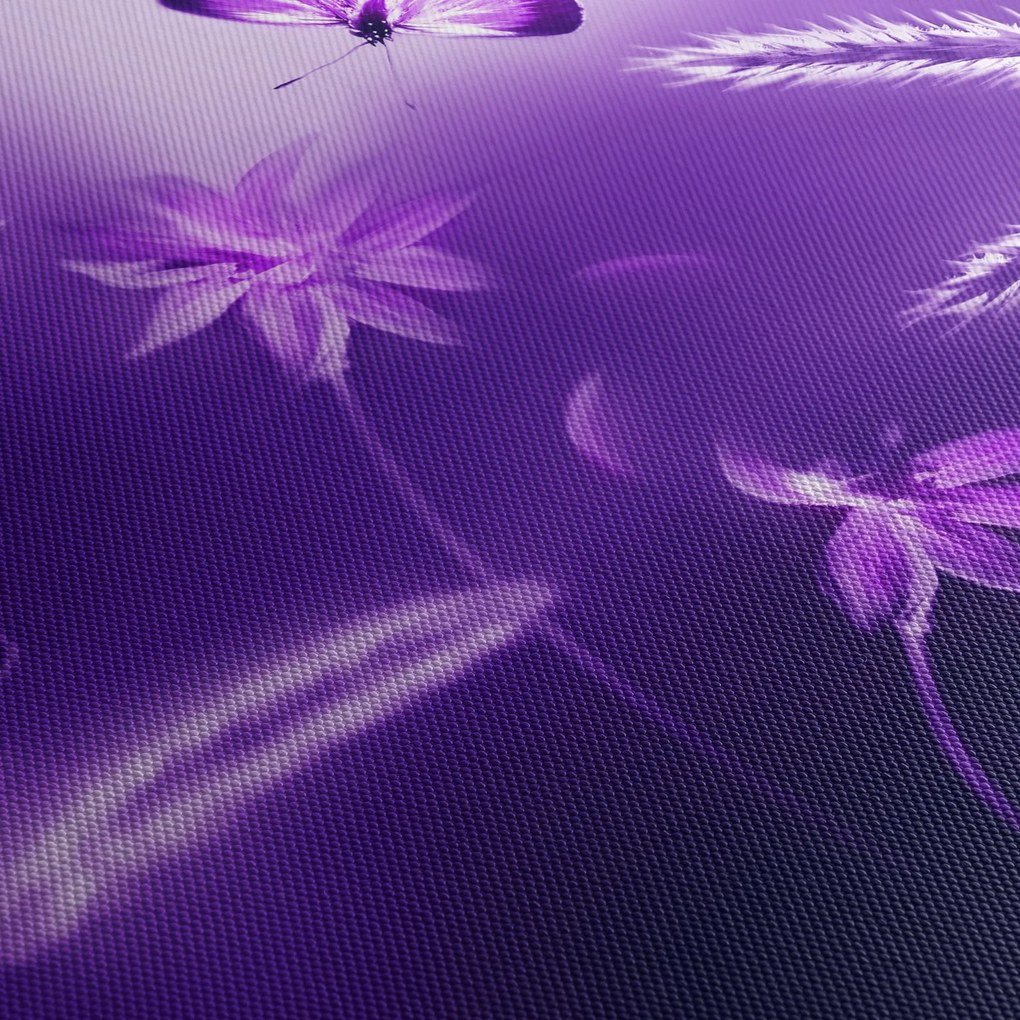 Tablou - Lunca cu fluturi (120x50 cm)