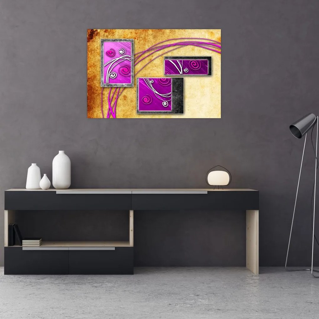 Tablou abstracție (90x60 cm)