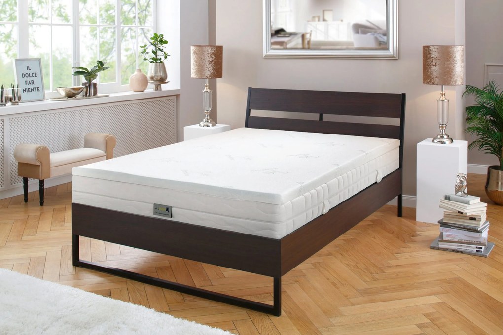 Topper Nathan alb 160/200 cm