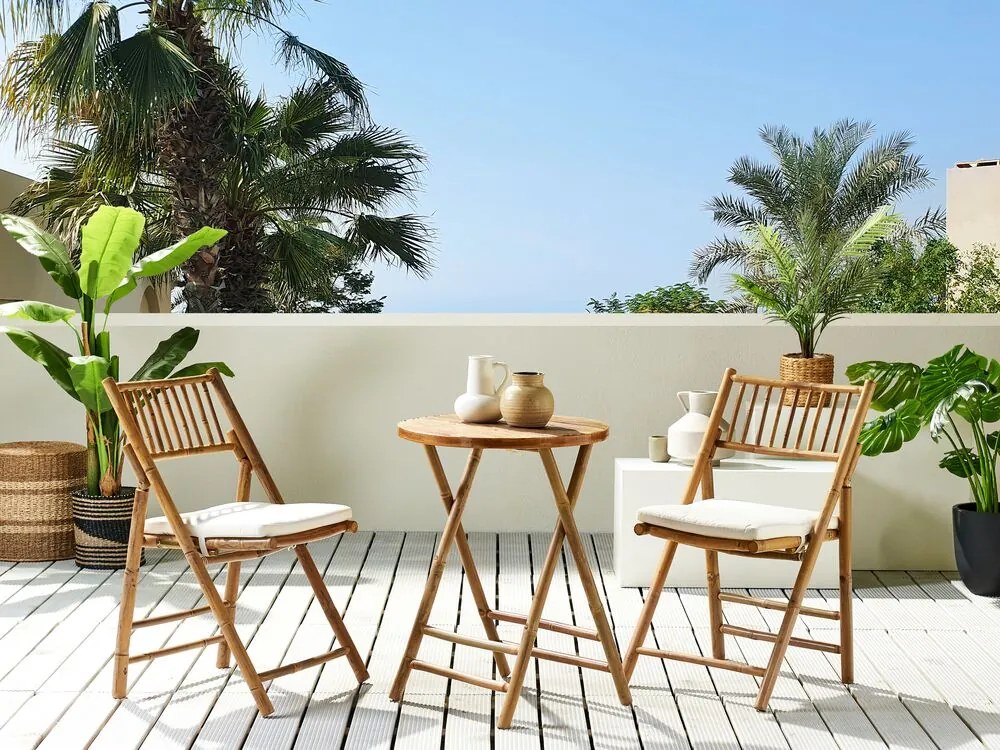 Ansamblu mobilier balcon Sante (lemn deschis) . 1075800
