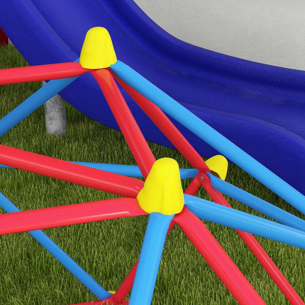 Outsunny Cadru de catarat, Jungle Gym, Turn geometric de catarat in aer liber cu rama din otel rezistenta la rugina | Aosom Romania