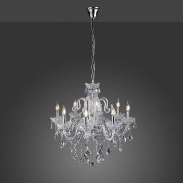 Lustră de cristal pe lanț Paul Neuhaus 3081-00 GRACIA 8xE14/40W/230V