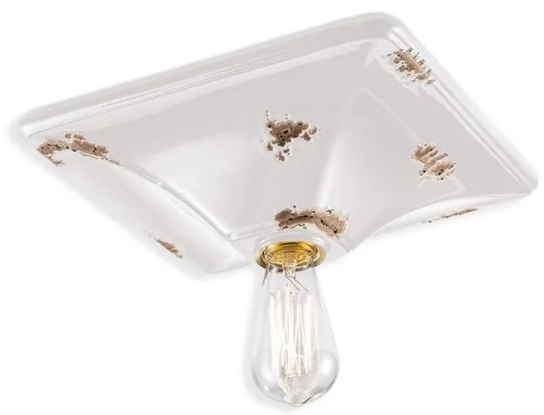 Plafoniera design retro realizata manual din ceramica VINTAGE, 31x31cm