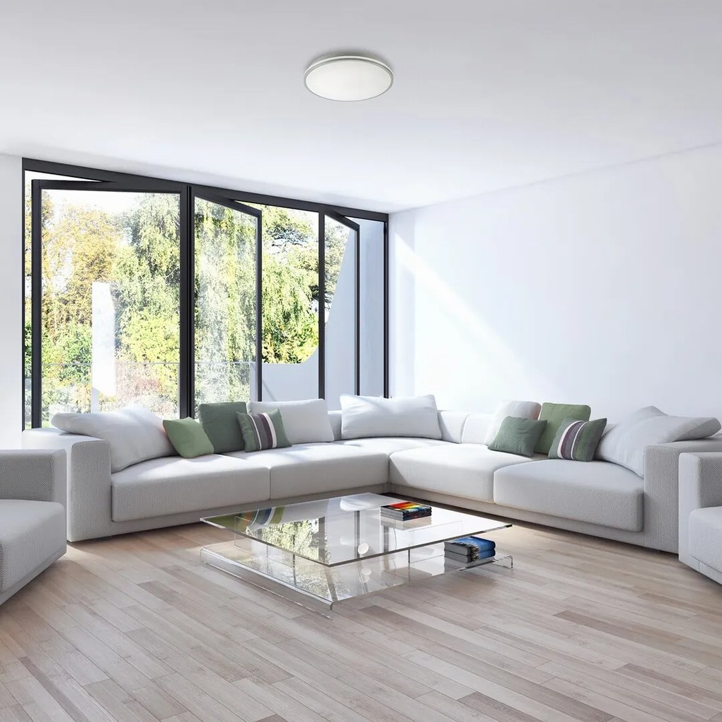 Plafoniera LED cu telecomanda design slim Linden 49cm