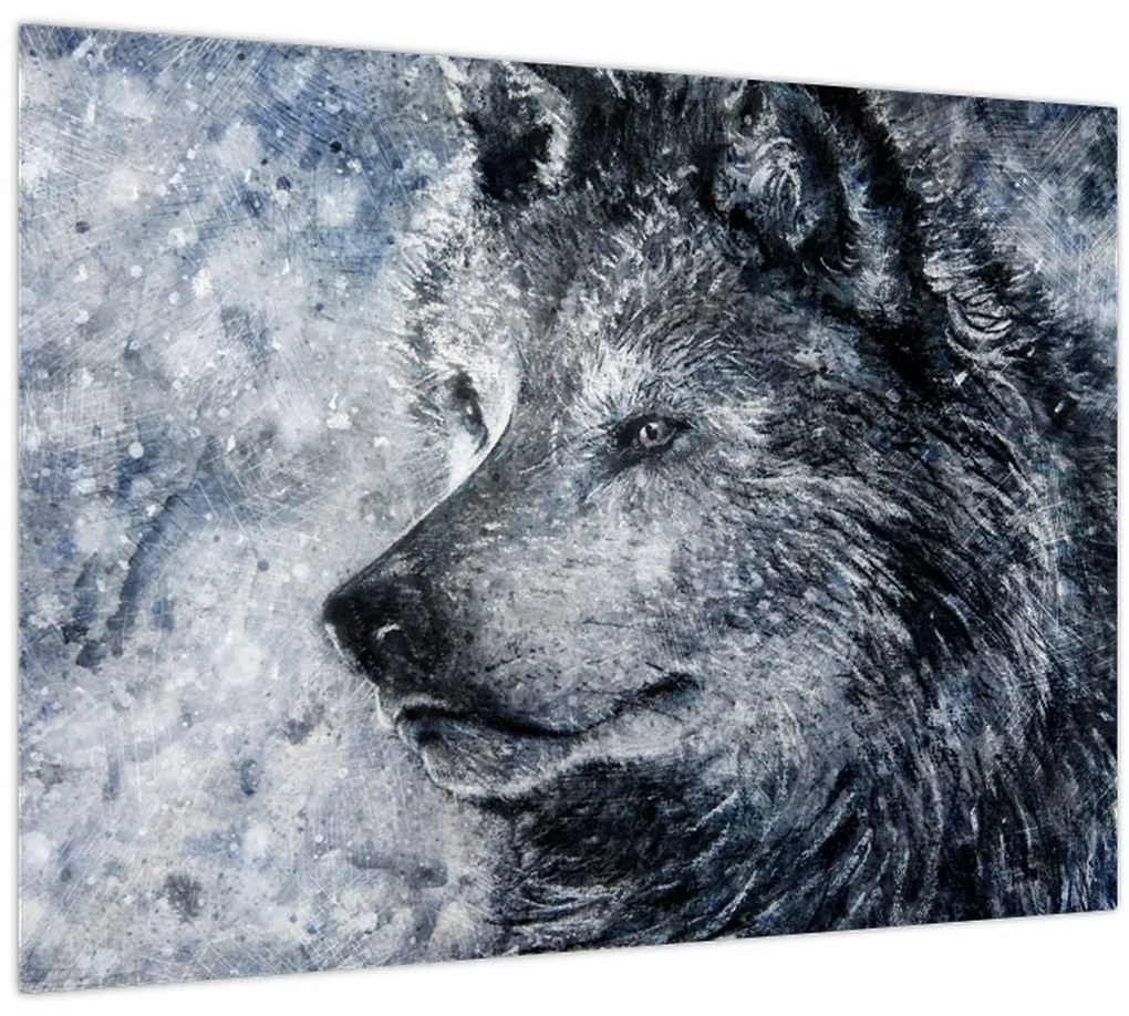 Tablou - Lupul din desene animate (70x50 cm)