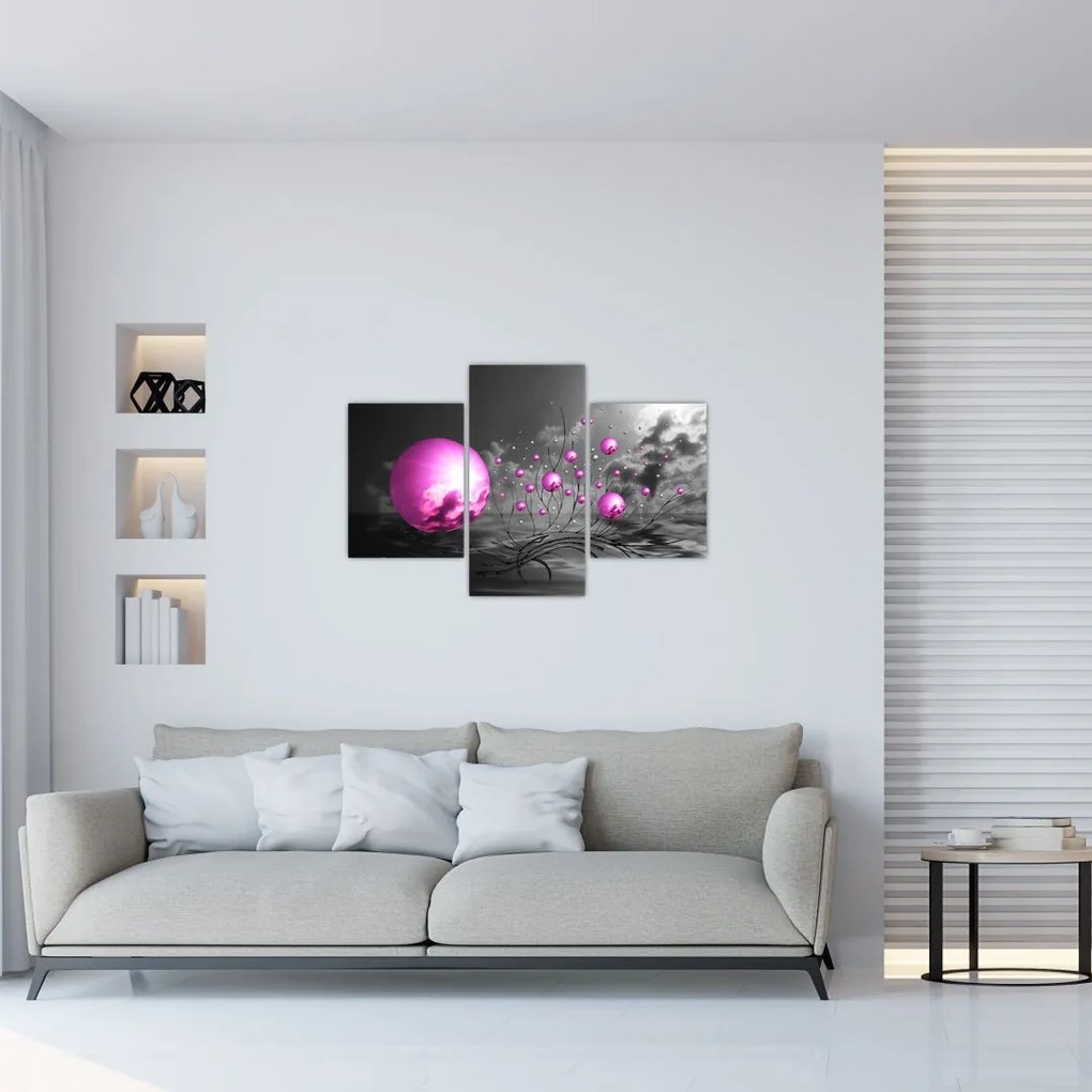 Tabloul bilelor roz (90x60 cm)