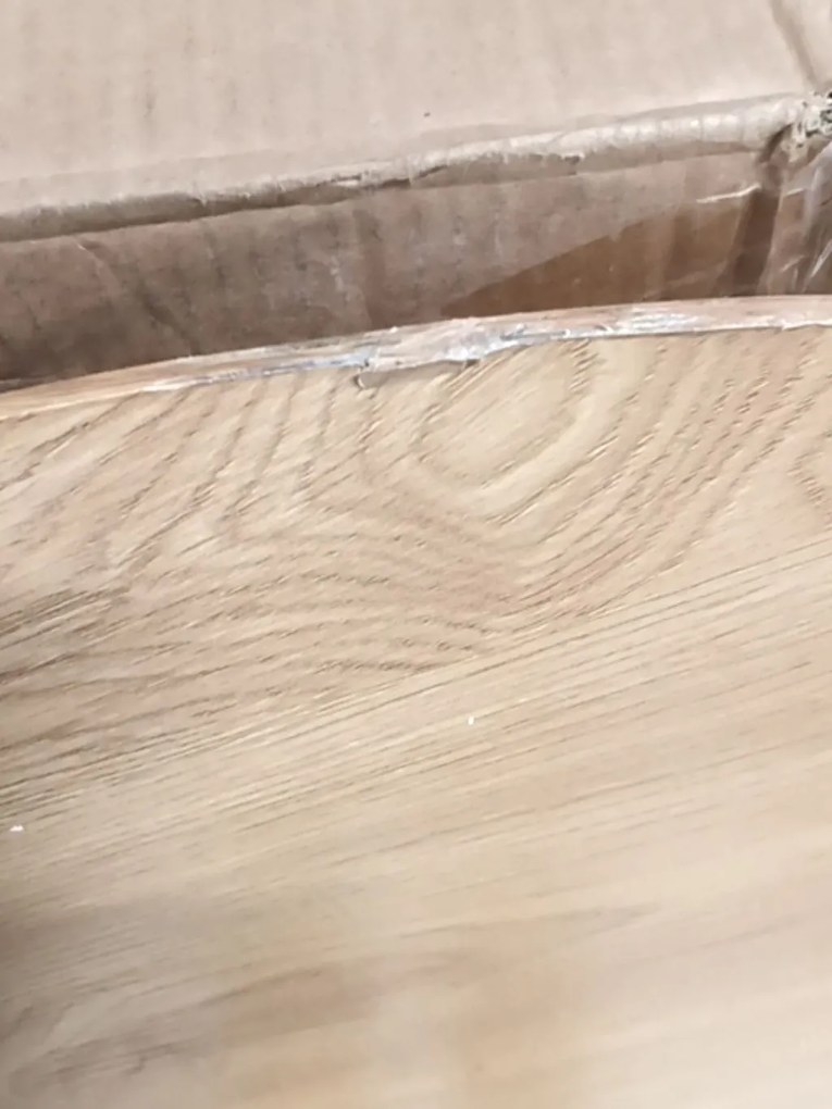 OFERTA Masa de sufragerie neagra cu blat din stejar NOCTURNE 120x120 a doua calitate