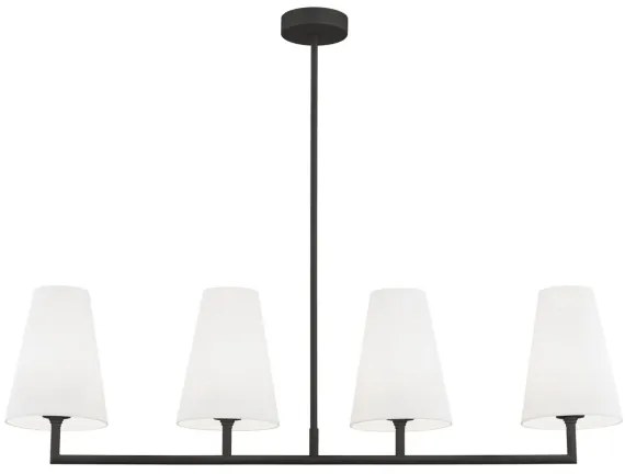 Lustră pe tijă SAFIANO 4xE27/15W/230V negru Argon 1831